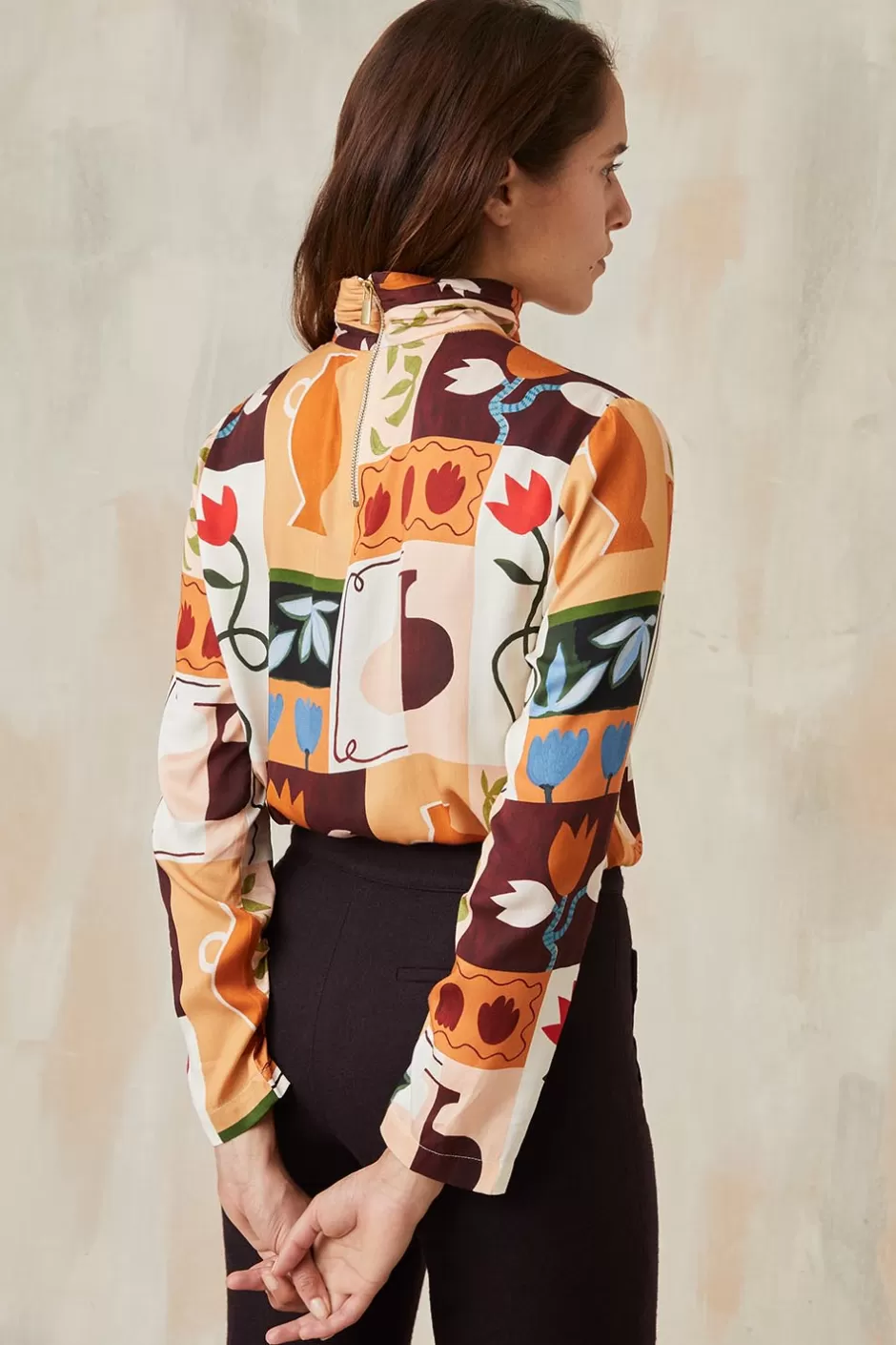 blouse_impriale_soi_x_laetitia_rouget_3.webp Soi Paris Blouse Impériale Soi x Laetitia Rouget IMPRIMÉS New