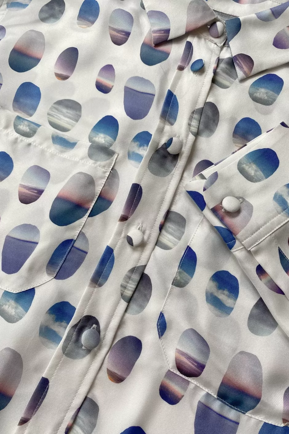 Soi Paris Chemisier en soie Les Hublots IMPRIMÉS Shop