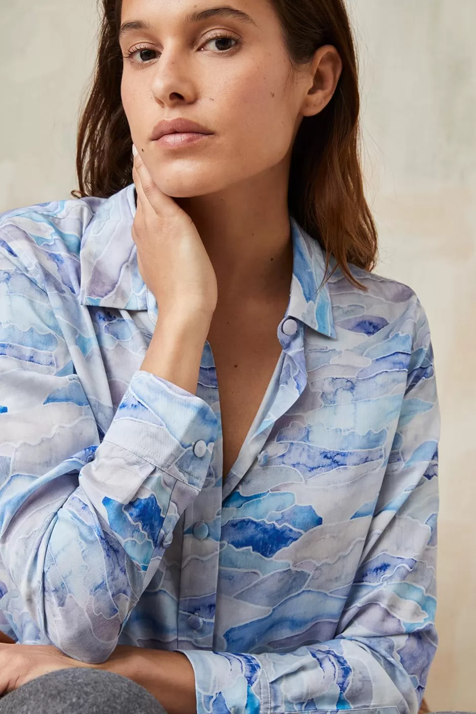 chemisier_givre_2.webp Soi Paris Chemisier Givre IMPRIMÉS Outlet