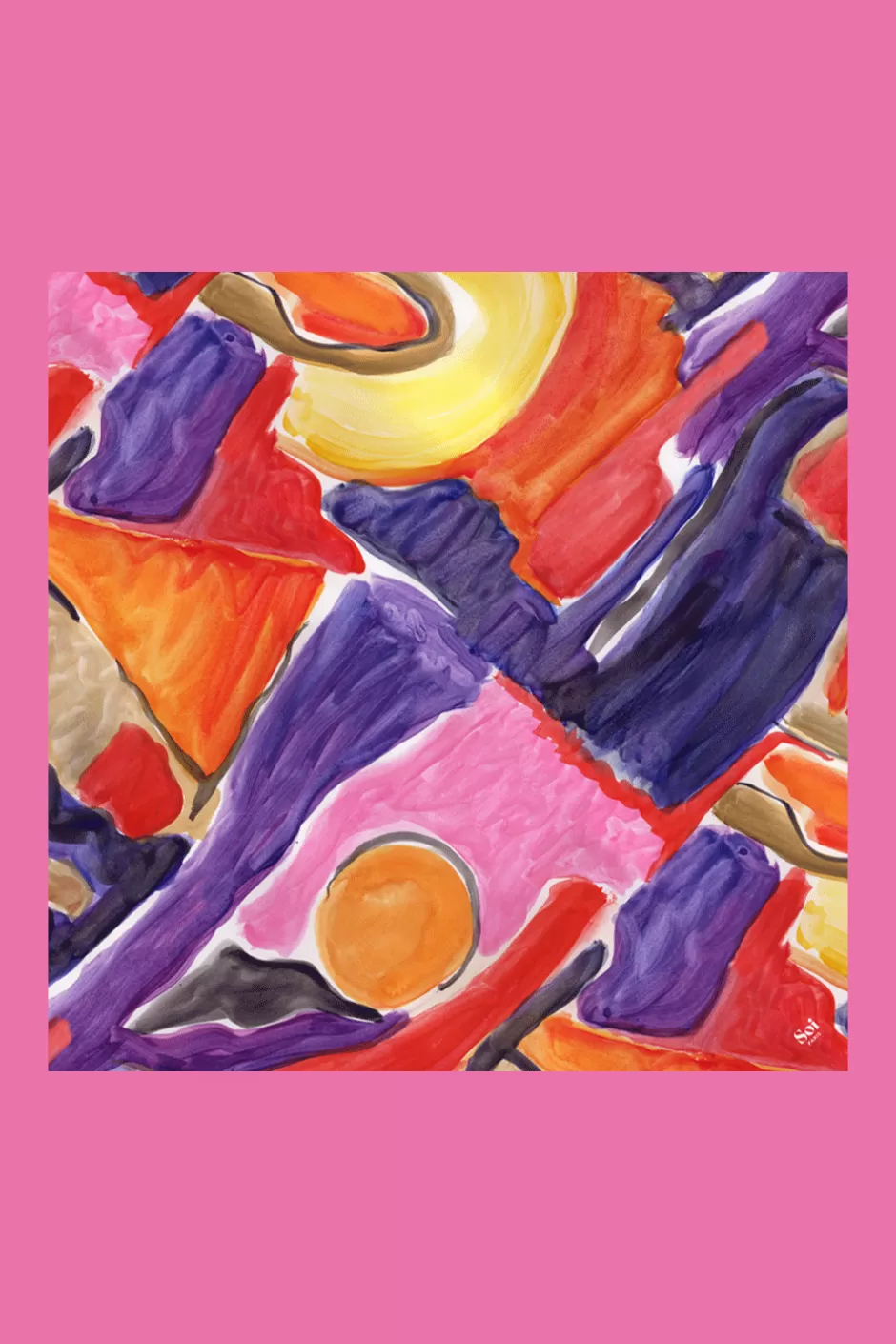 foulard_en_soie_dlices_5.webp Soi Paris Foulard en soie Délices IMPRIMÉS Store