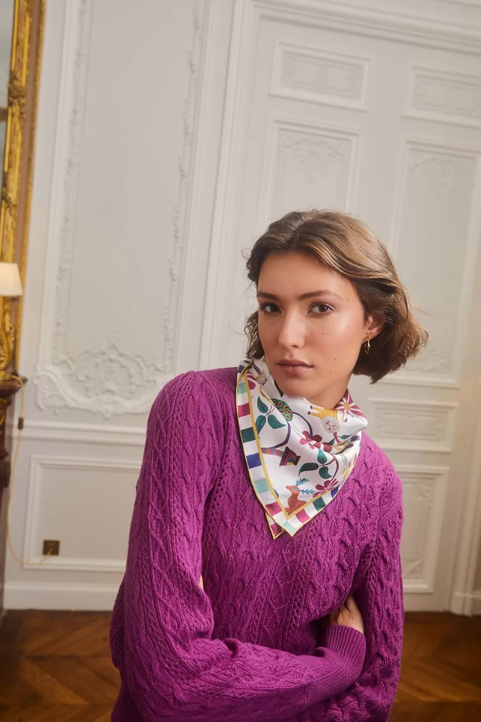 foulard_en_soie_jaipur_6.webp Soi Paris Foulard en soie Jaipur IMPRIMÉS Best Sale