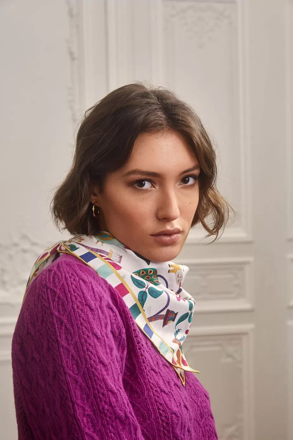 foulard_en_soie_jaipur_7.webp Soi Paris Foulard en soie Jaipur IMPRIMÉS Best Sale