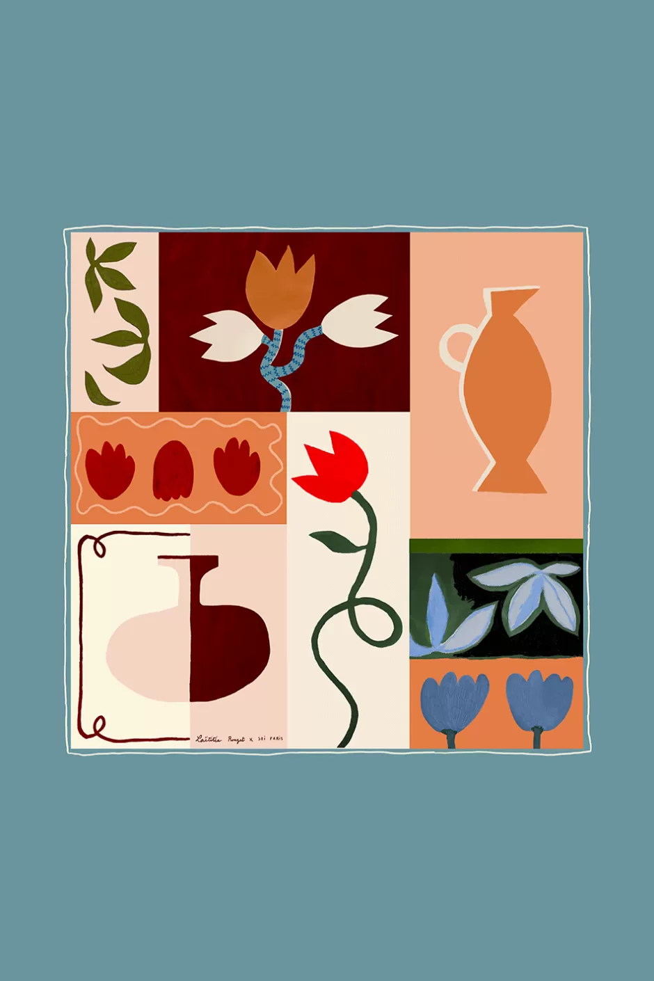 foulard_en_soie_soi_x_laetitia_rouget_4.webp Soi Paris Foulard en soie Soi x Laetitia Rouget IMPRIMÉS Fashion