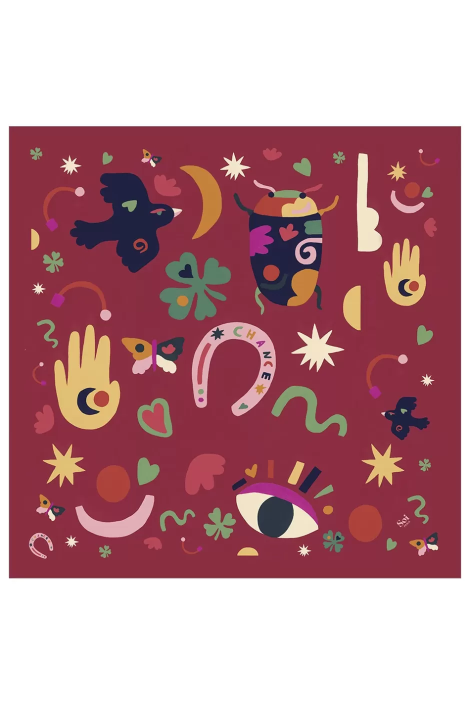 foulard_en_soie_soi_x_leona_rose_6.webp Soi Paris Foulard en soie Soi x Leona Rose IMPRIMÉS Flash Sale