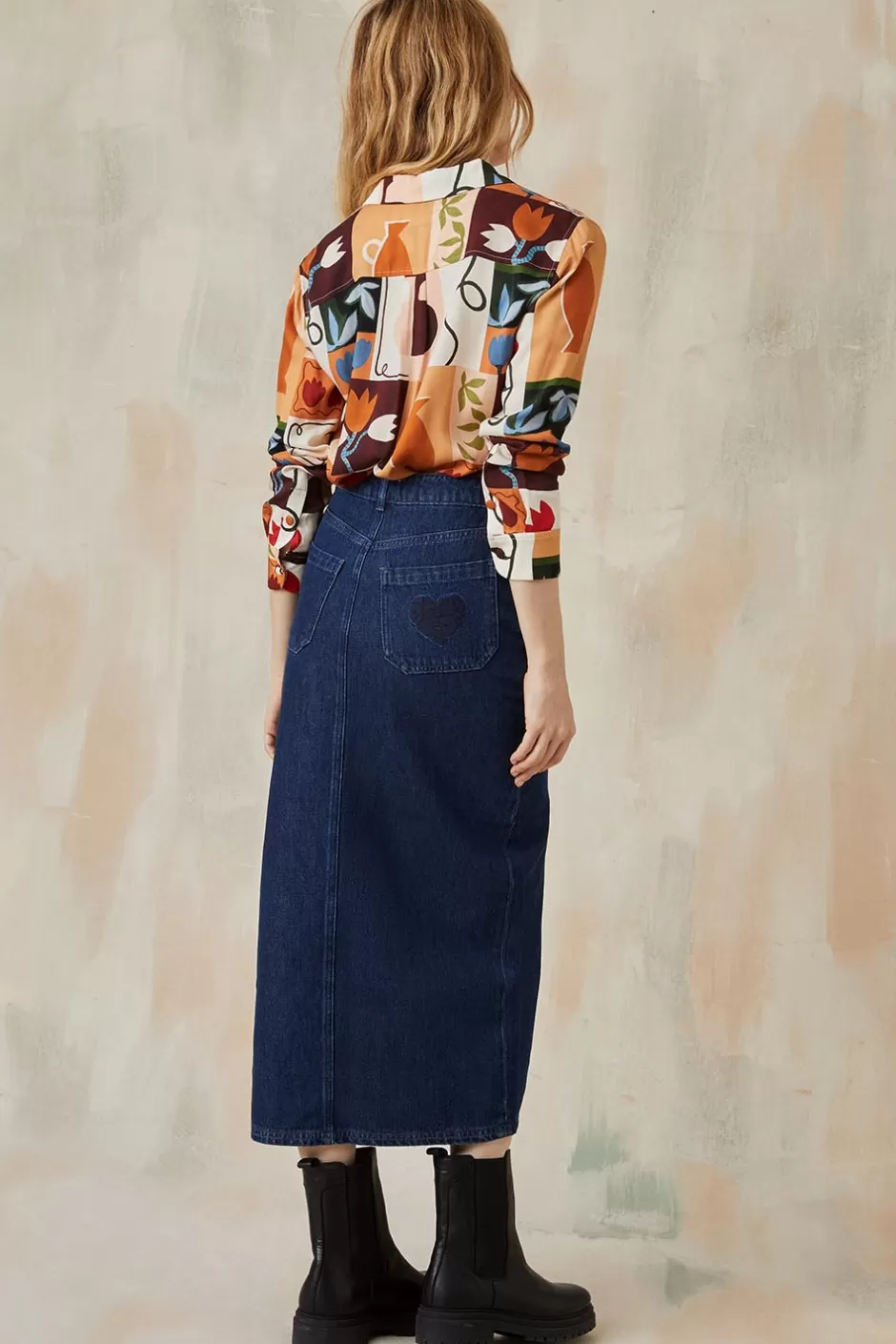 jupe_longue_denim_brut_4.webp Soi Paris Jupe Longue Denim Brut IMPRIMÉS Sale