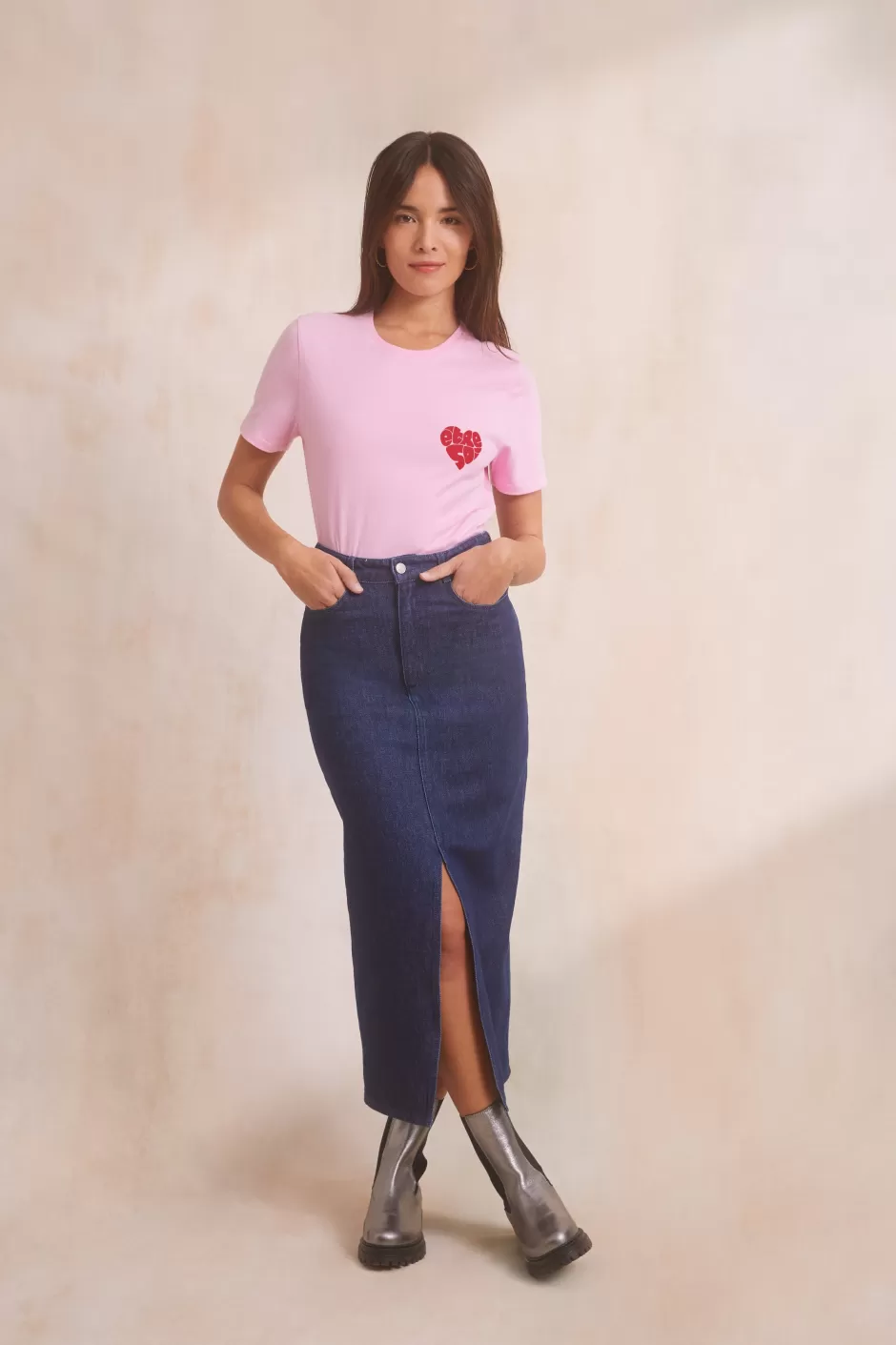 jupe_longue_denim_brut_5.webp Soi Paris Jupe Longue Denim Brut IMPRIMÉS Sale