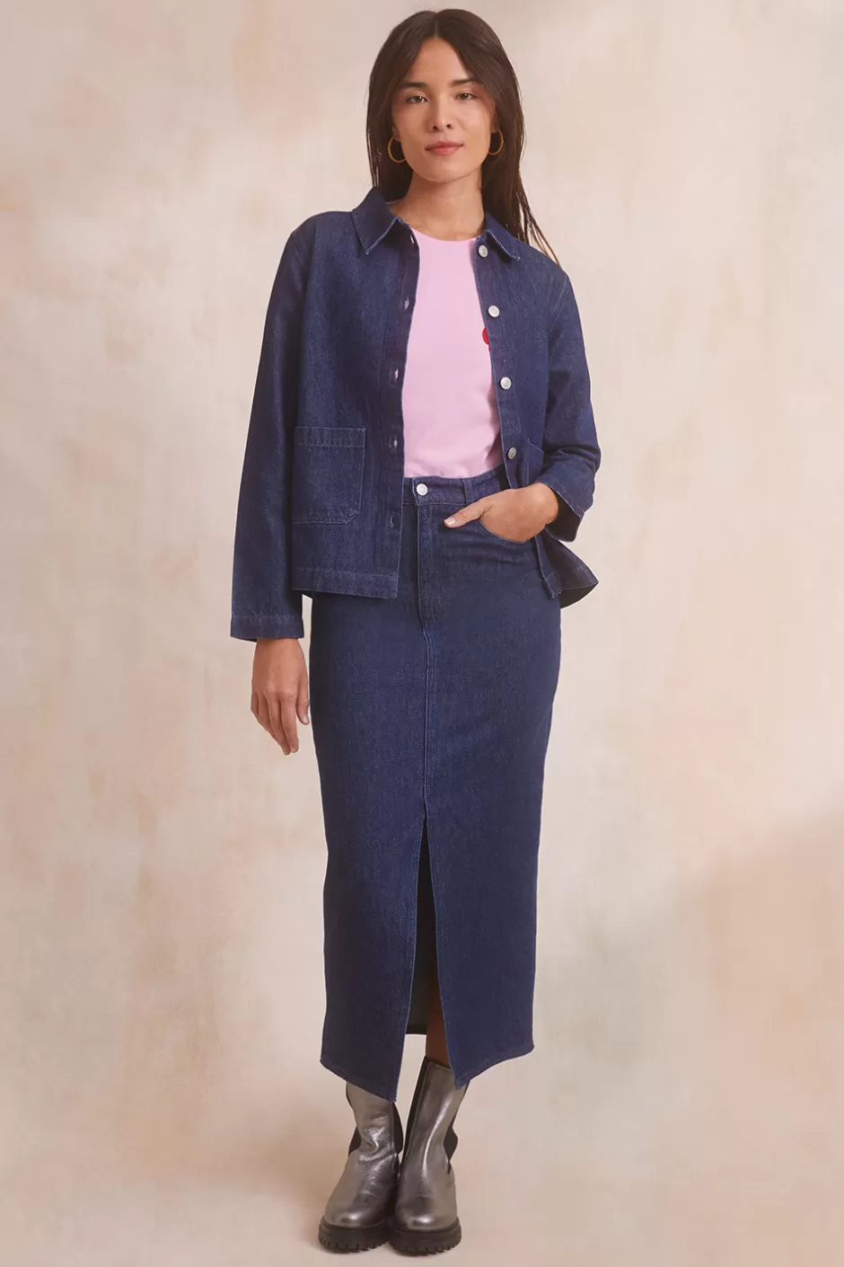 jupe_longue_denim_brut_7.webp Soi Paris Jupe Longue Denim Brut IMPRIMÉS Sale