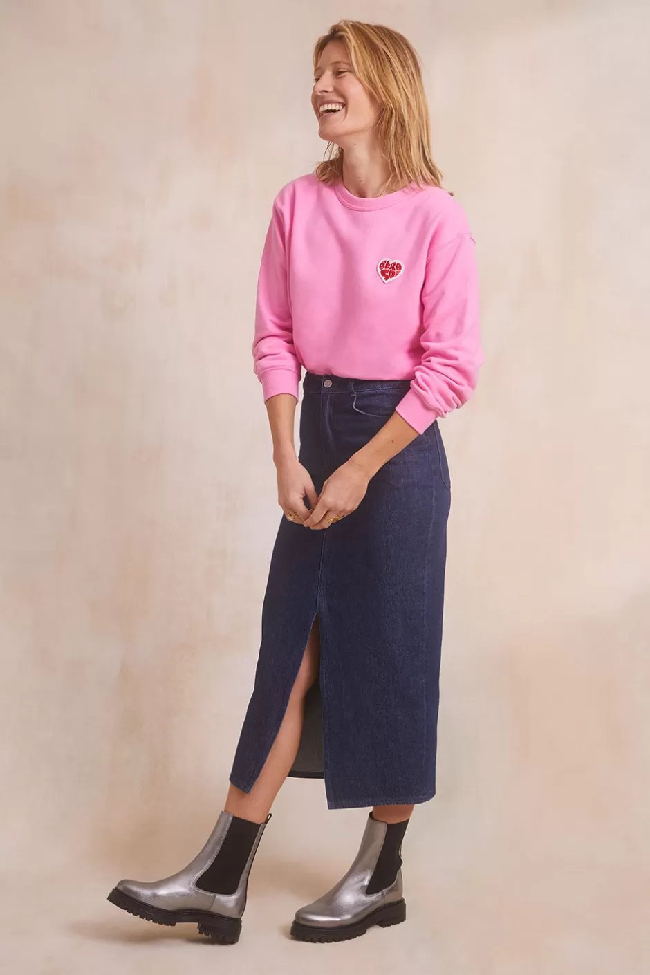 jupe_longue_denim_brut_9.webp Soi Paris Jupe Longue Denim Brut IMPRIMÉS Sale