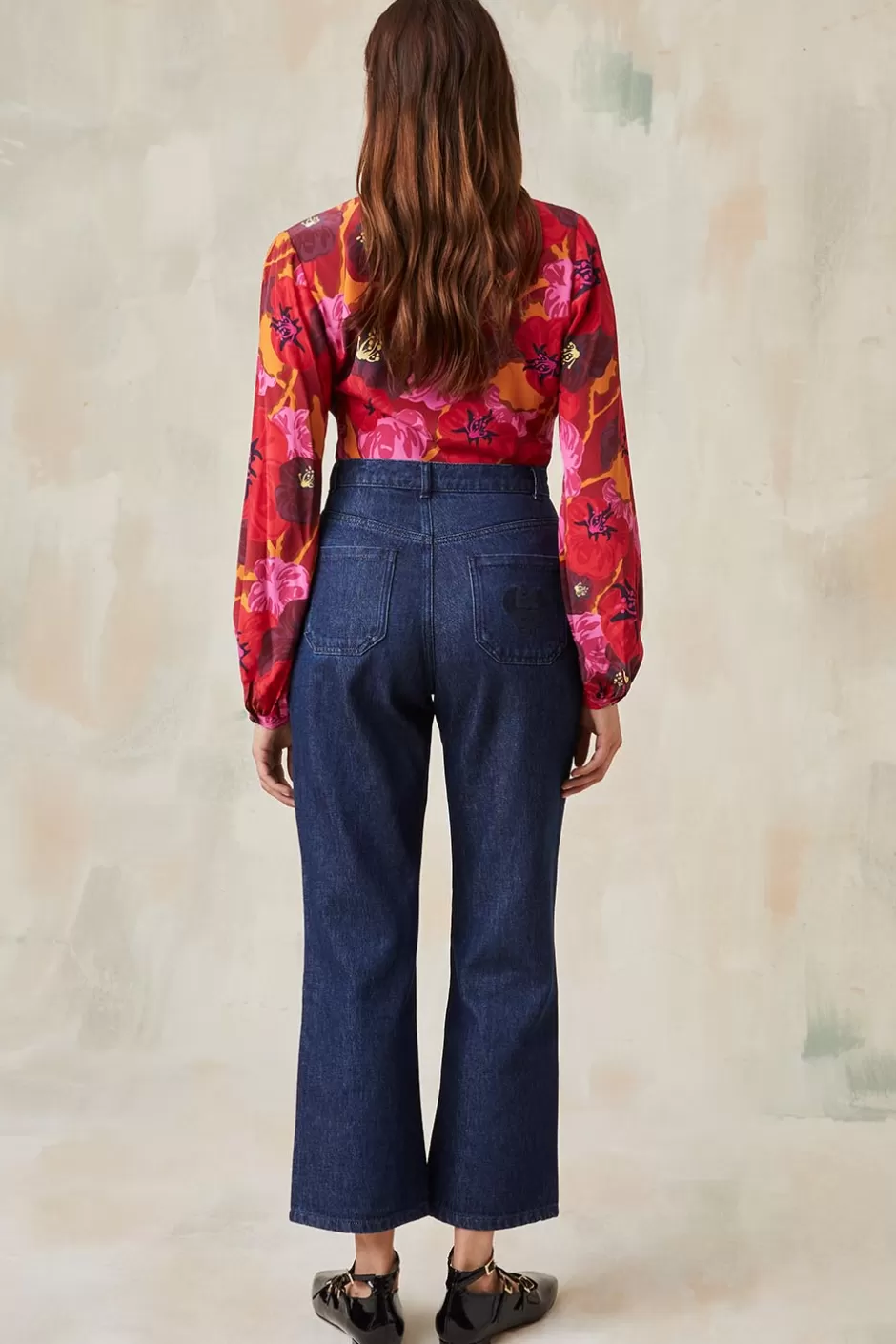 pantalon_denim_brut_3.webp Soi Paris Pantalon Denim Brut IMPRIMÉS Flash Sale