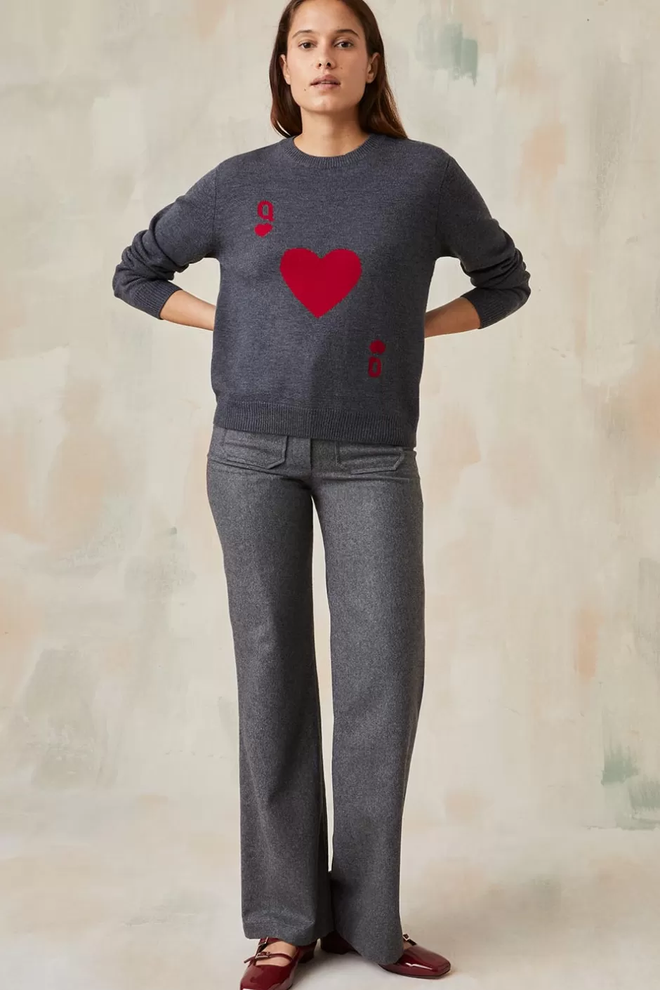 pull_dame_de_cur_gris_en_laine_2.webp Soi Paris Pull Dame de Cœur Gris en Laine IMPRIMÉS Store
