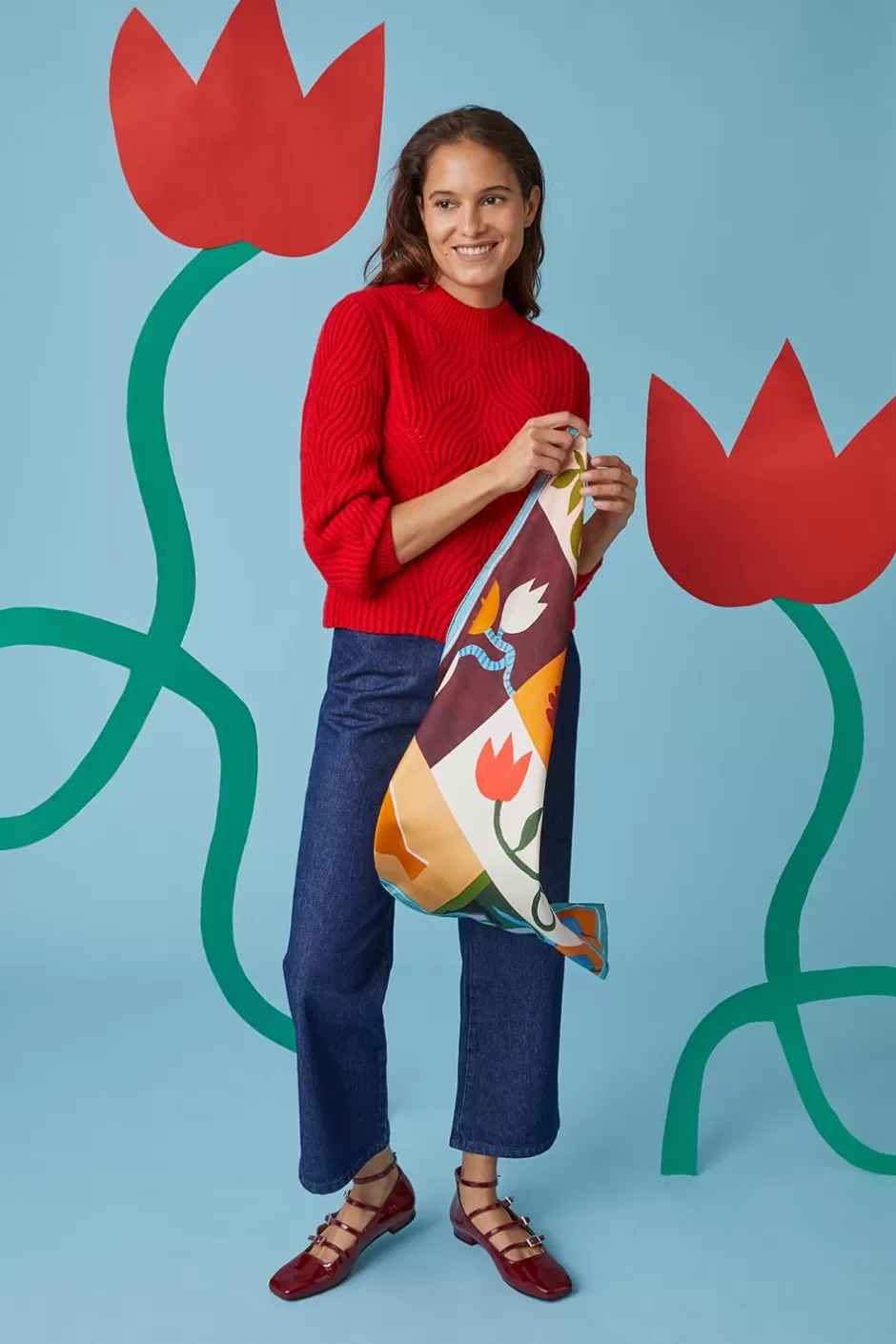 pull_rouge_vermillon_4.webp Soi Paris Pull Rouge Vermillon IMPRIMÉS Discount