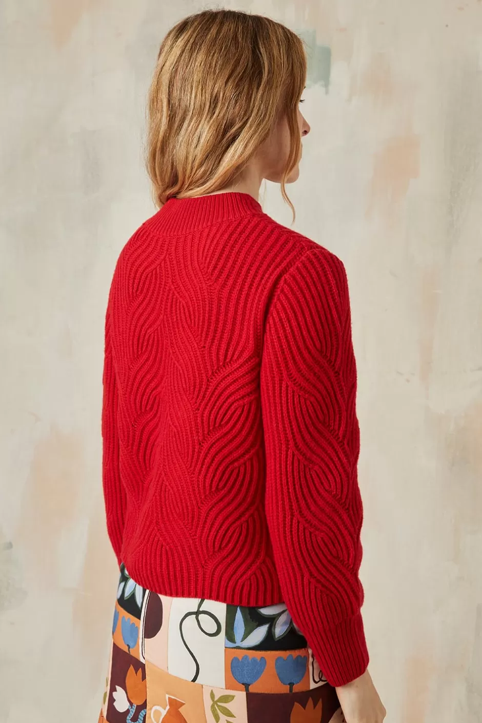 pull_rouge_vermillon_7.webp Soi Paris Pull Rouge Vermillon IMPRIMÉS Discount