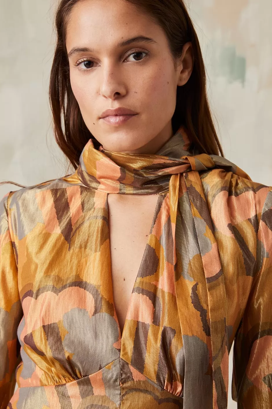 robe_scarlett_golden_pop_corn_3.webp Soi Paris Robe Scarlett Golden Pop Corn IMPRIMÉS Flash Sale