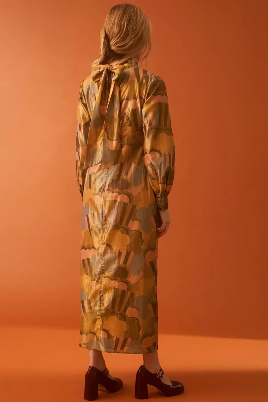 robe_scarlett_golden_pop_corn_6.webp Soi Paris Robe Scarlett Golden Pop Corn IMPRIMÉS Flash Sale